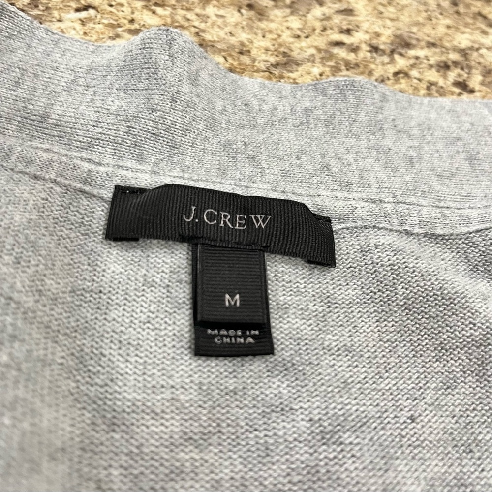 J. Crew Knit Cardigan Sweater Gray Size M - Picture 4 of 8